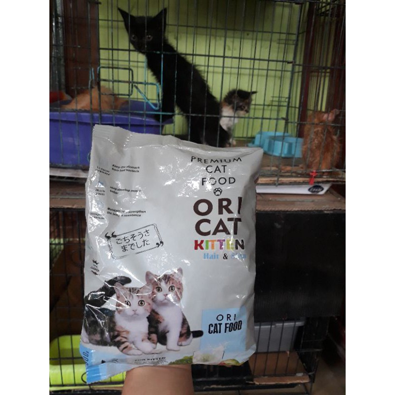 MAKANAN KUCING / DRY FOOD KITTEN / PAKAN KUCING / MAKANAN KUCING ORI CAT KITTEN / ORI CAT KITTEN