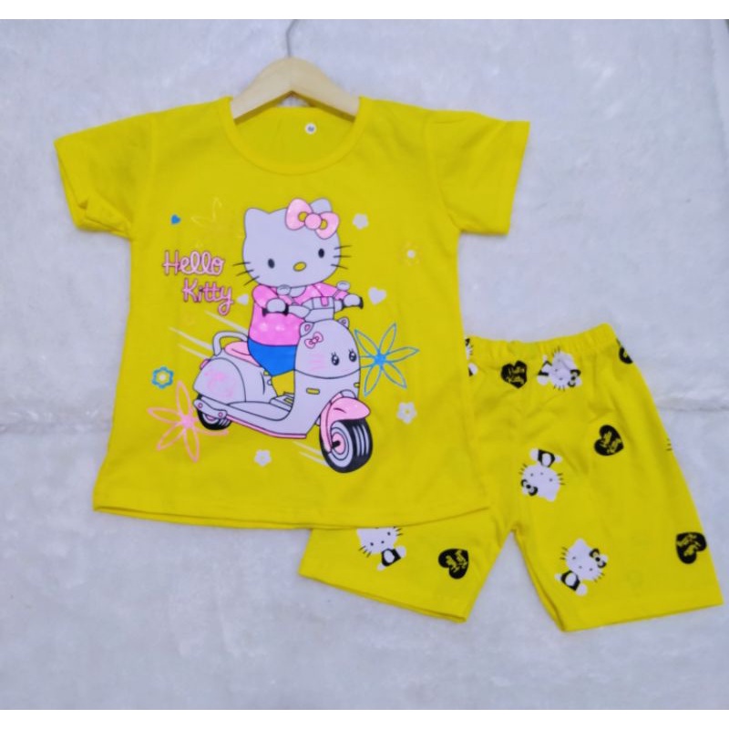Setelan Anak Perempuan Hello Kitty 2-9 Tahun-5