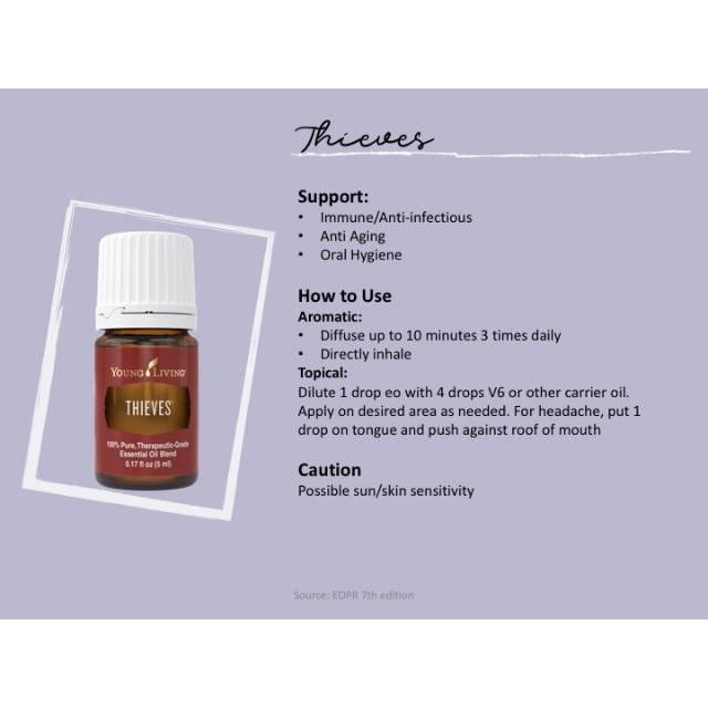 Thieves essential oil Young Living. 100% Original bukan ex Singapore. No Dilute. Segel