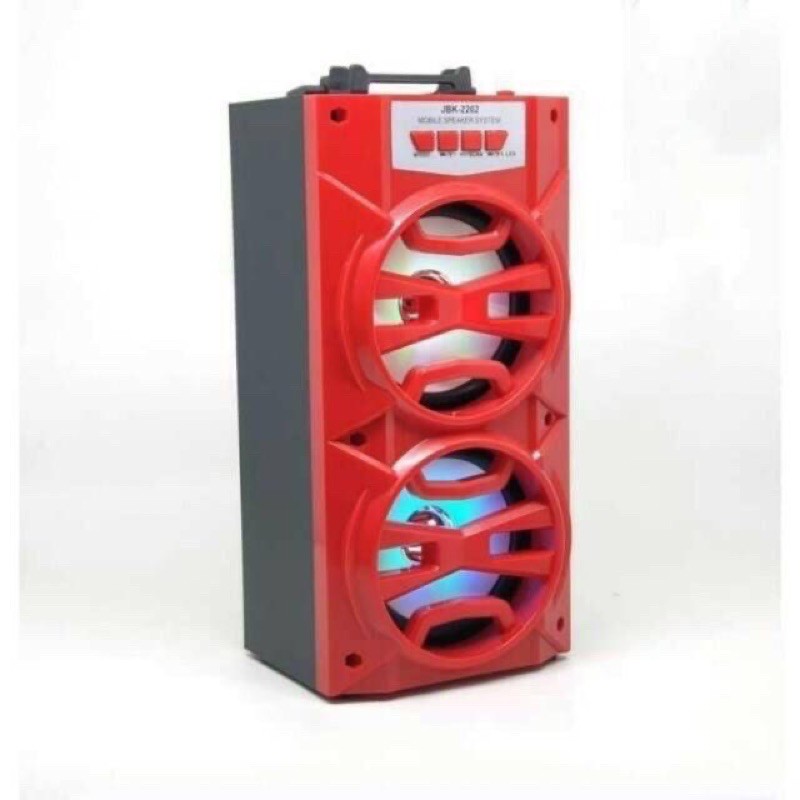 Speaker Bluetooth Portable MH-36BT Sk-2201 Sk-2202 Standing Hi-Fi Bass Fj-2201 Fj-2202-MERAH