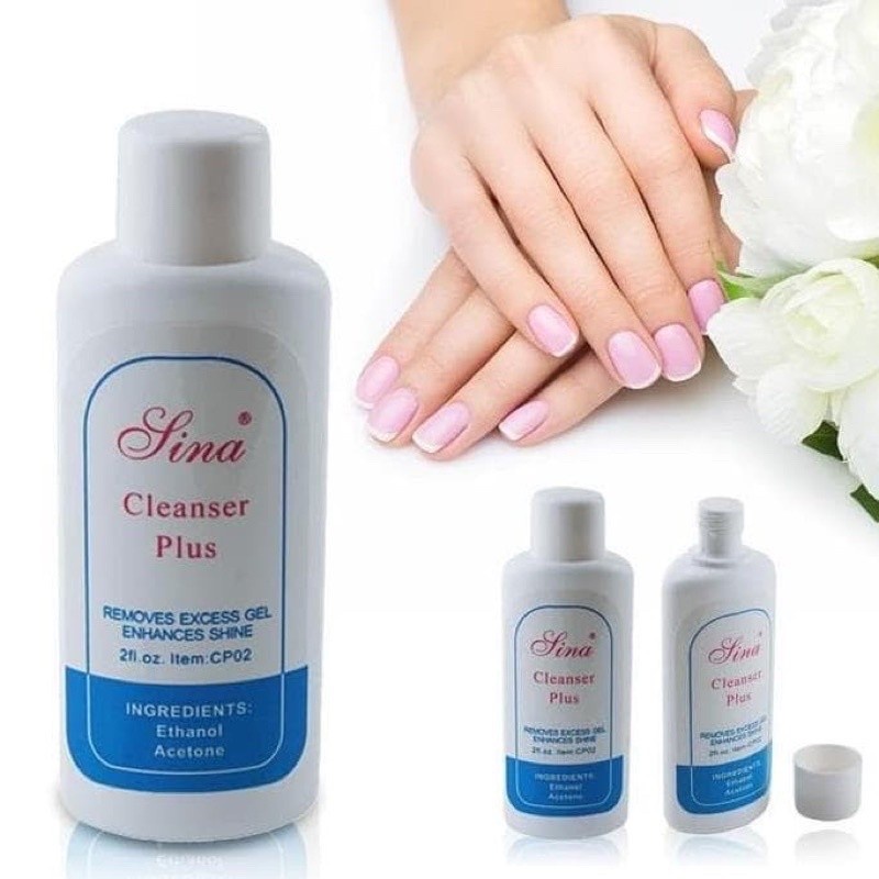 CLEANSER PLUS CAIRAN PEMBERSIH UV GEL NAIL ART &amp; KUAS 60ML