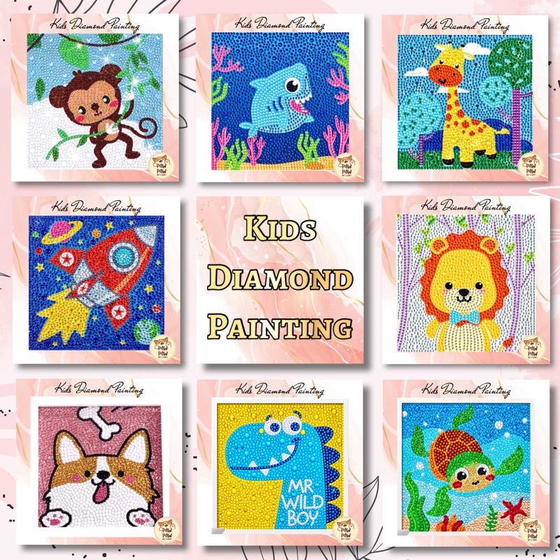 [PawPaw] Kids Diamond Painting (tanpa frame)