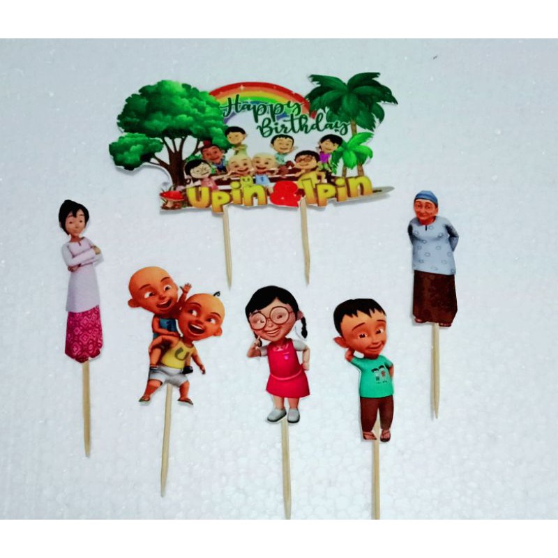 Topper cake Upin ipin/Topper cake murah/hiasan kue upin ipin/hiasan kue murah