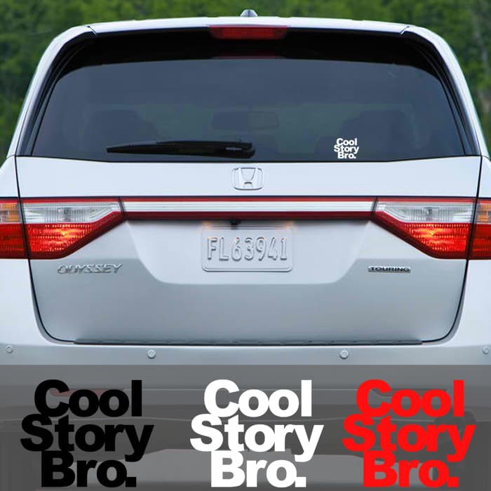 Stiker Jdm Cool Story Bro Cutting Sticker Kaca Body Mobil 10 Cm