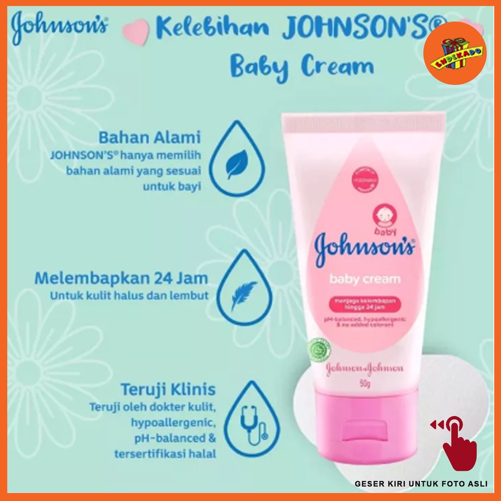 Johnson's Baby Cream 50g dan 100g
