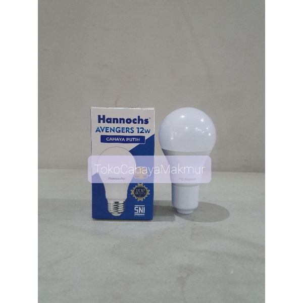 Lampu Bohlam LED Avengers 12w 12watt Hannochs CoolDayLight