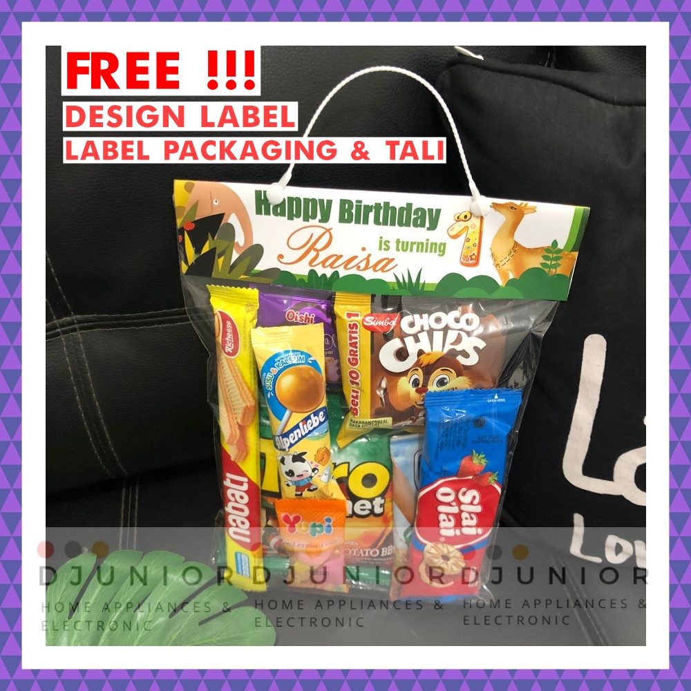 DJR - PAKET SNACK ULANG TAHUN ANAK / BINGKISAN ULTAH / HAMPERS LEBARAN IDUL FITRI / SOUVENIR ULANGTAHUN ANAK