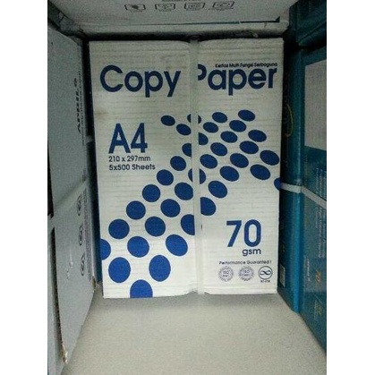 

kertas HVS A4 70 gram COPY PAPER berat real