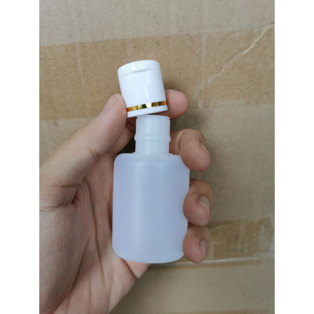 Botol DKS 30ml 30 ml. HDPE. Fliptop Flip top Putih White Toner Murah 30 60