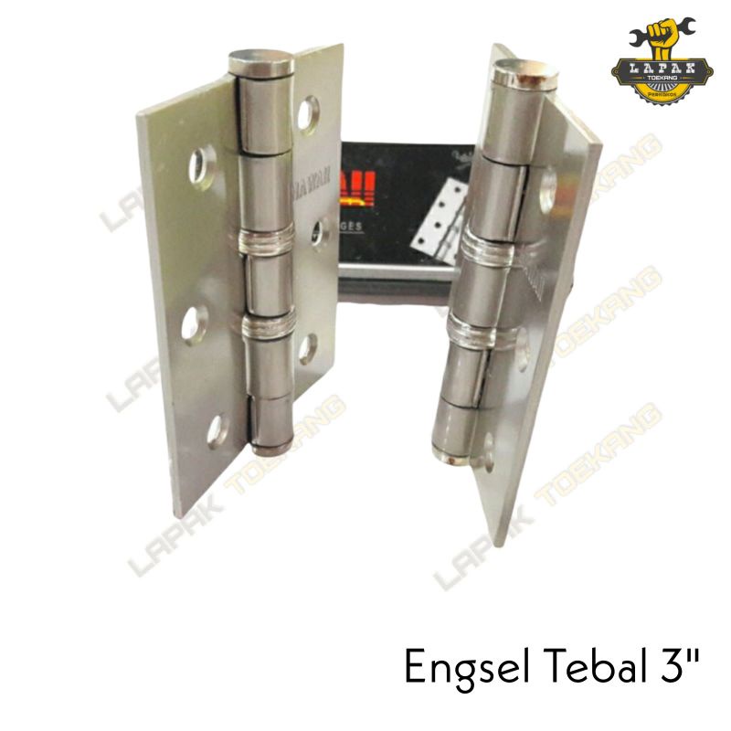Engsel Tebal Jendela Pintu Stainless 3 Inchi Netz Anti Karat