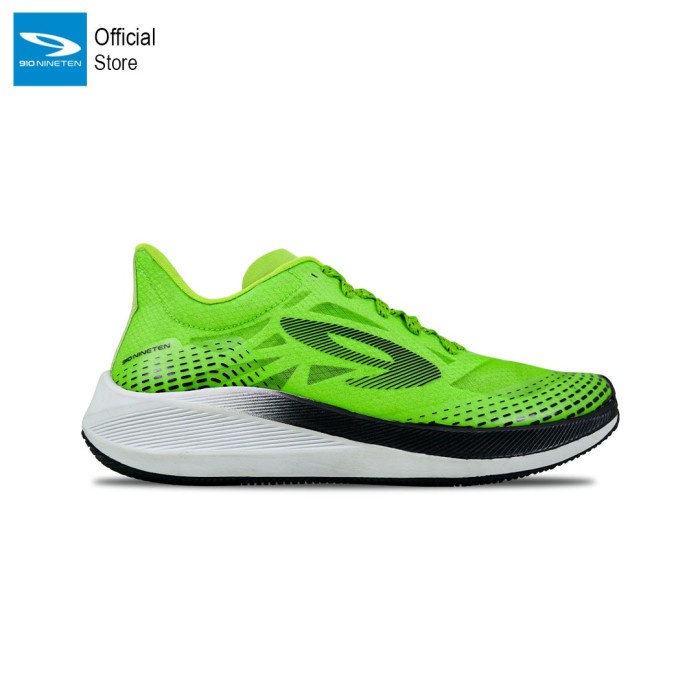 910 Nineten Haze 1.5 Sepatu Lari Sepatu Olahraga - Hijau Neon/Putih - 41 PROMO
