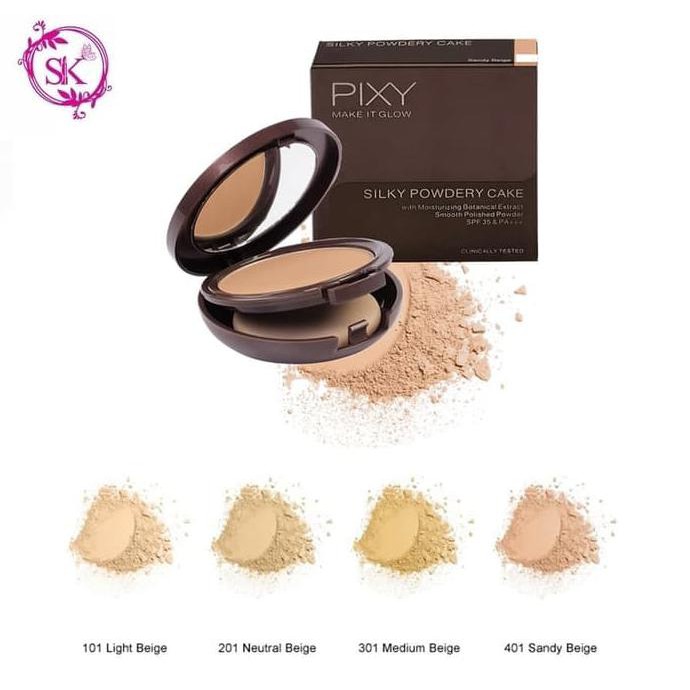 Pixy Make It Glow Silky Powder Cake - Bedak Padat