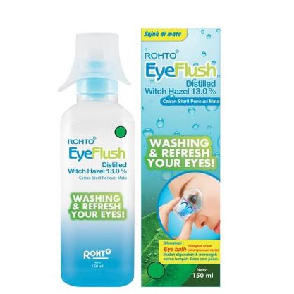 ROHTO EYE FLUSH CAIRAN STERIL PENCUCI MATA 150 ML