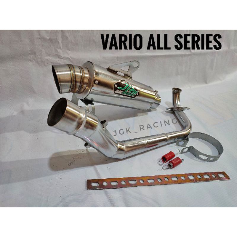 knalpot racing jrm vari tecno/cbs vario 110 lama vario 125 tecno/cbs vario 125 led vario 150