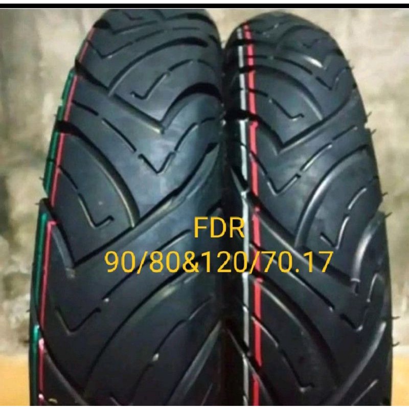 sepasang ban 17 90/80 dan 120/70