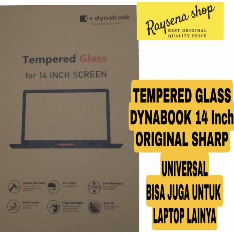 TEMPERED GLASS 14 inch Dynabook original SHARP
