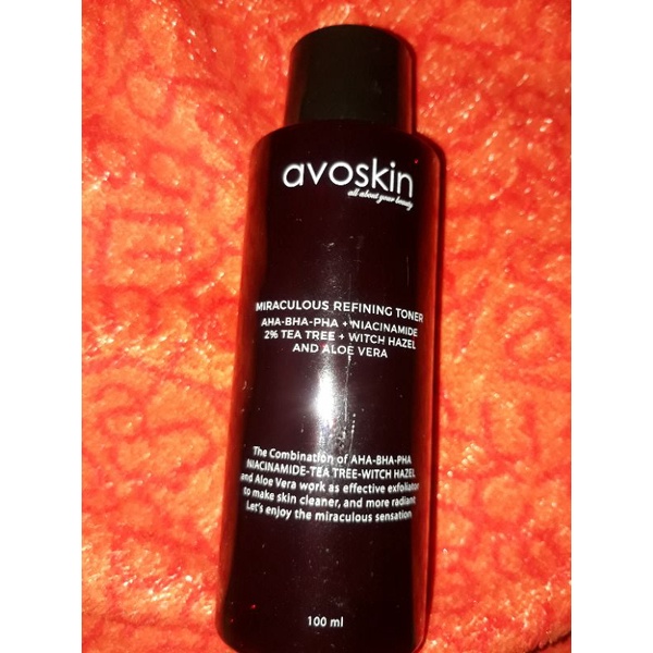 preloved toner avoskin miraculous refining (masih 85%)