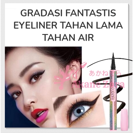 Akane Zora Liquid Eyeliner Pensil Pelangi Eyeliner Waterproof Pen Anti Air Import Eyliner Waterproof Gunakan Dengan Bulu Mata Eyelash Extension Bulu Mata Palsu Mascara