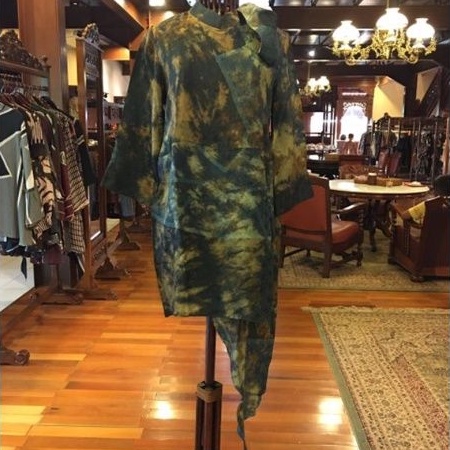 Nada Tunik + Masker by Dian Pelangi LIMITED EDITION Baju Atasan Batik Viscos Kerja Kantor Pesta Pern