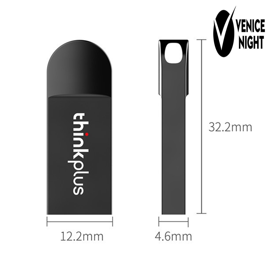 (SF) Lenovo Thinkplus Flashdisk USB 2.0 8 / 16 / 32 / 64G Portable Plug &amp; Play Bahan Logam