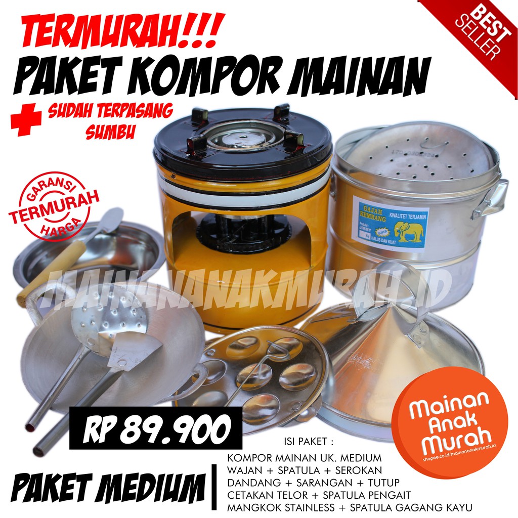 Paket Kompor Mainan Mini / Masak Masakan Anak Jadul