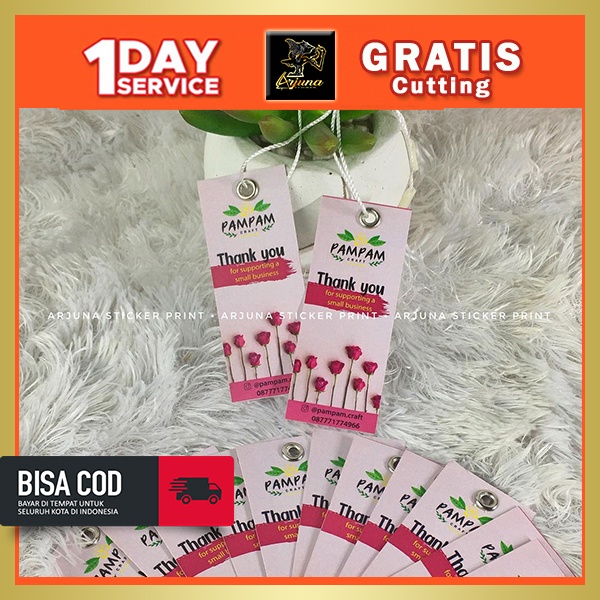 

Print Hang Tag Sticker Price Tag Stiker Label Baju