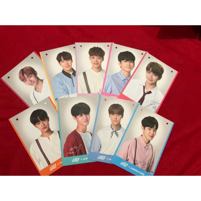 READY SHARING Wanna One Supercon Ice cream Postcard garland member photocard official supercon