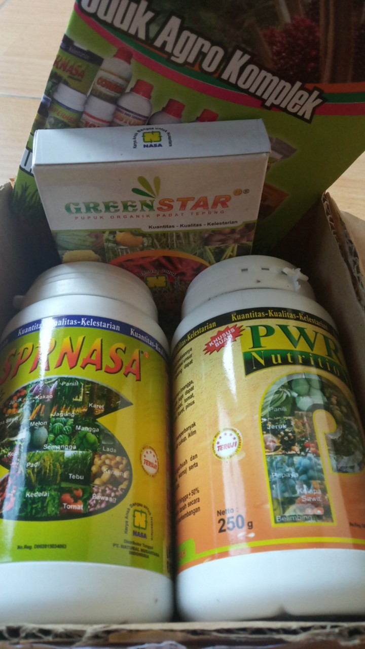 Pupuk Paket Lengkap Organik Nasa (supernasa, Power Nutrition, Greenstar)
