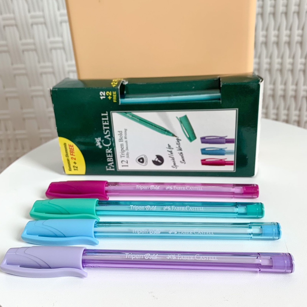

PULPEN TRIPEN BOLD FABER CASTELL PENA PEN GEL TINTA MURAH UNIK LUCU READY COD GROSIR