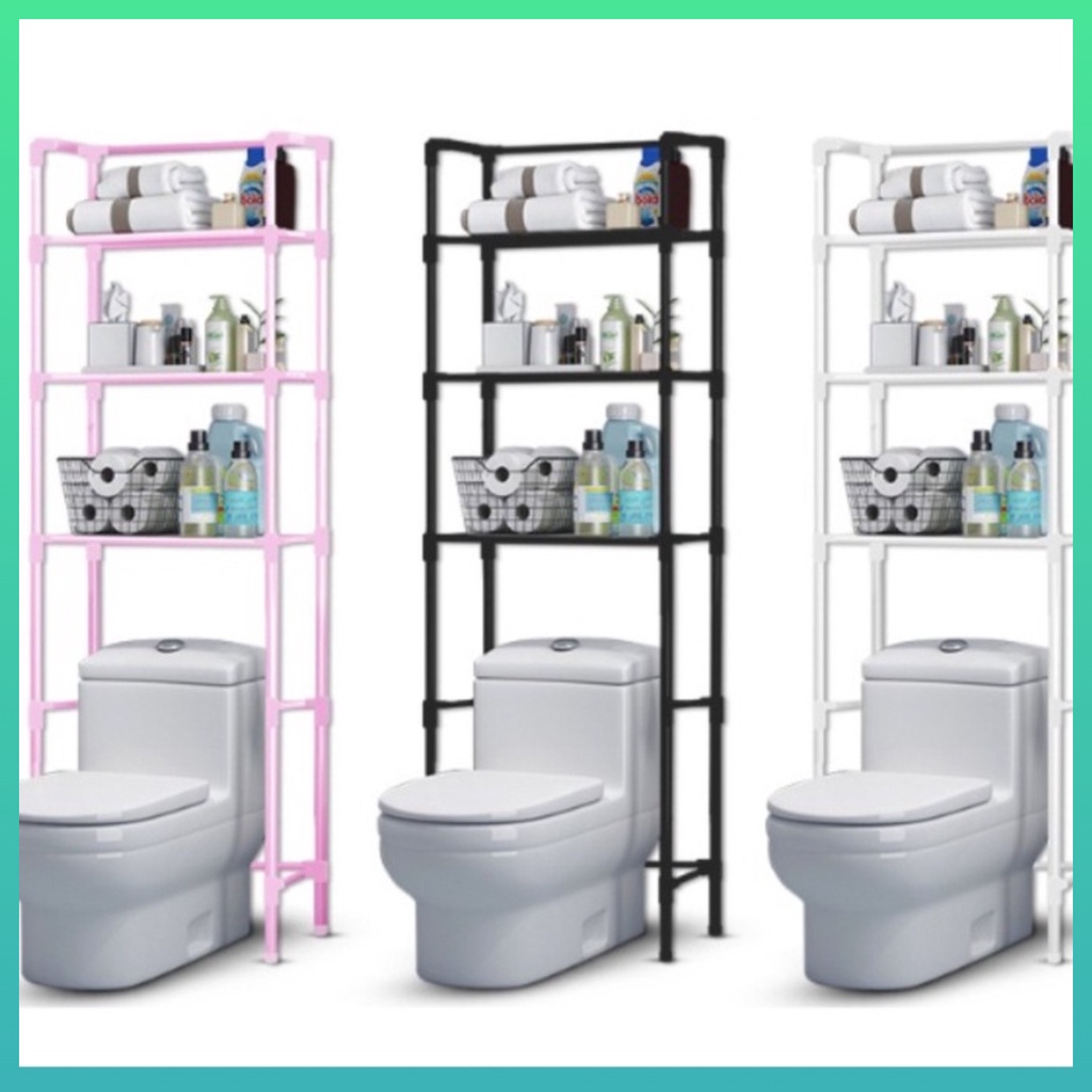 Rak Kamar Mandi Toilet Portable Organizer Tempat Tissue Sabun Kloset Serbaguna Standing Worldhome66