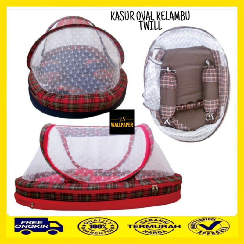 Kasur Bayi Kolam Oval Twill Dachi Baby Product Kasur Bantal Bayi Kelambu Bayi