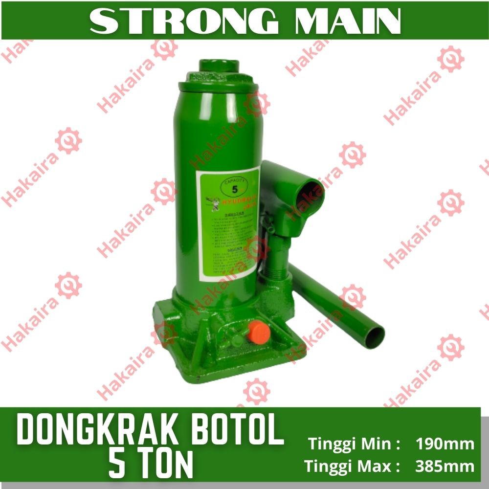 Dongkrak Botol 5 Ton - STRONG MAIN