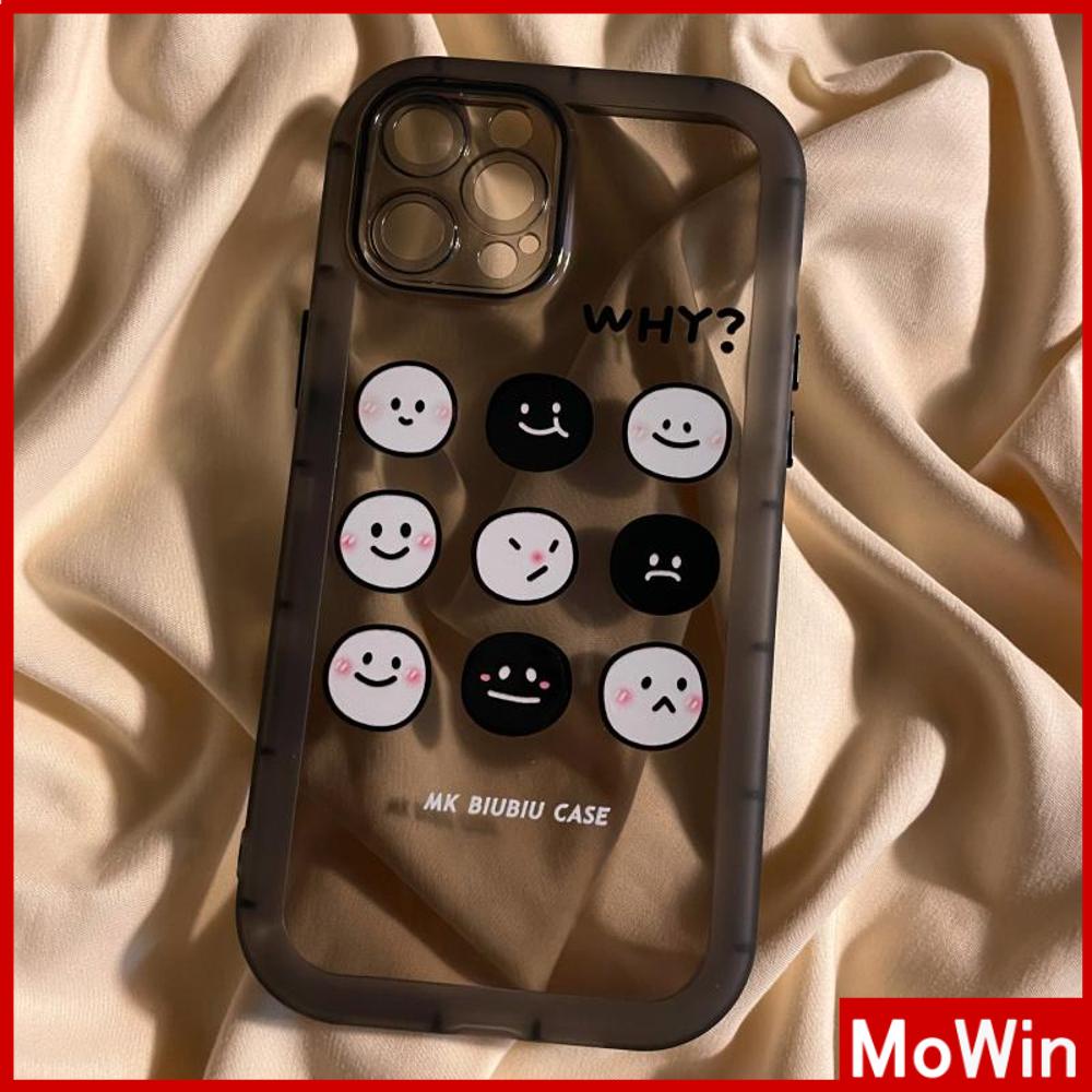 iPhone Case Silicone Soft Case Clear Case Airbag Shockproof Protection Camera Smooth Frosted Cartoon Smiley Compatible For iPhone 11 Pro Max 13 Pro Max 12 Pro Max 7Plus xr XS Max