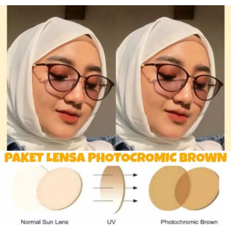 Lensa saja -sv cr photocromic brown