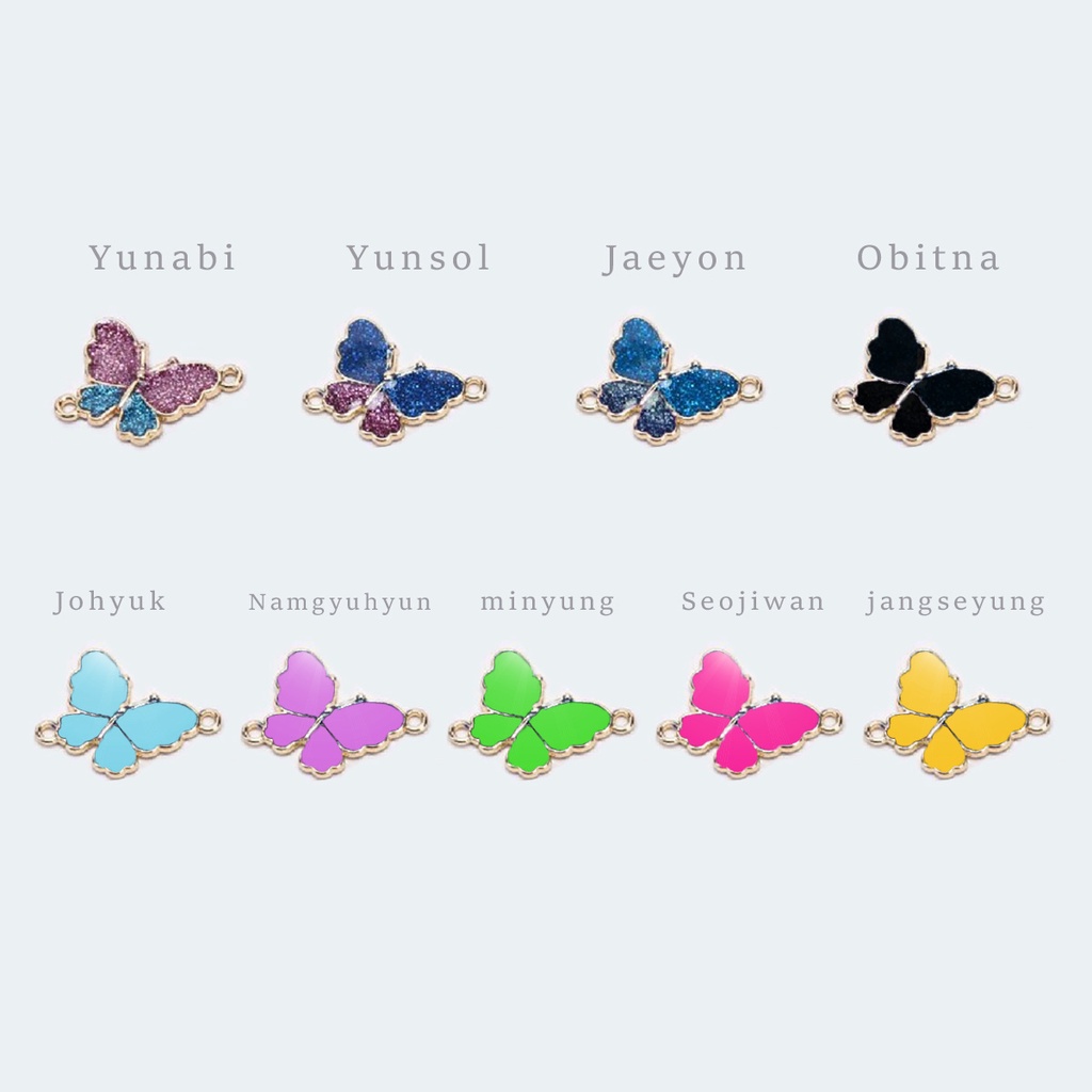 Gelang Kupu Kupu Love Nevertheless bracelet Butterfly DIY Yu na bi Tali VIntage Korea Persahabatan