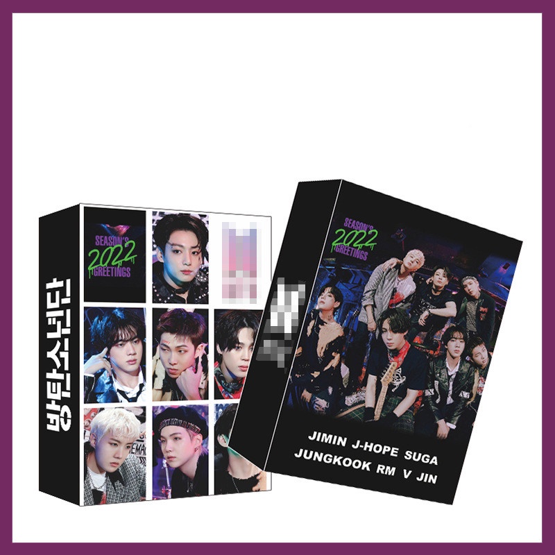 54pcs / Kotak Kartu Foto BTS RM Jin J-Hope V Untuk Koleksi