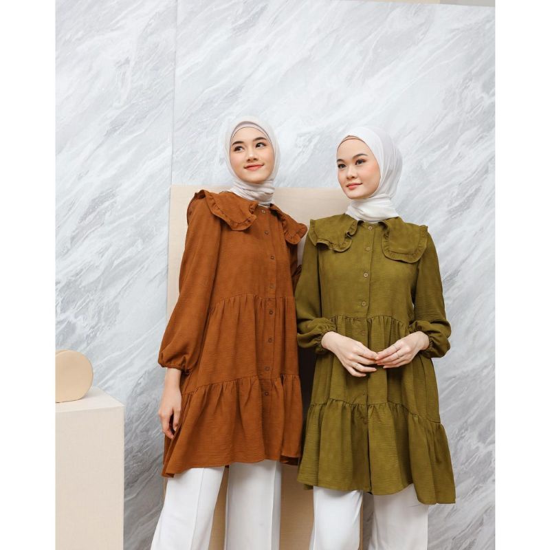 TUNIK POLOS BABY DOLL WOLFIS PREMIUM