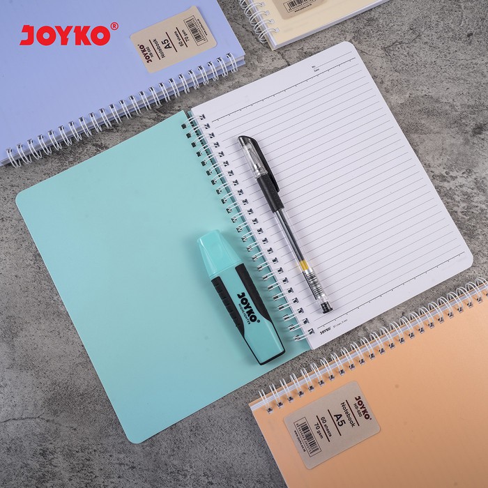 Notebook Diary Agenda Buku Catatan Bergaris Spiral Joyko NB-680 A5