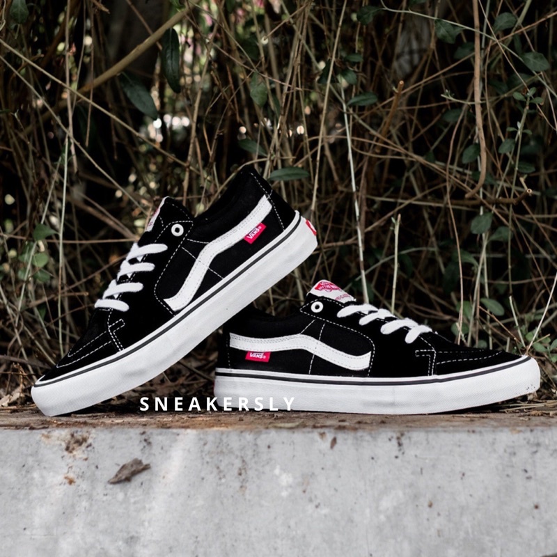 Vans Sk8 Low Pro Black/ White  | Sepatu Vans Original 100%