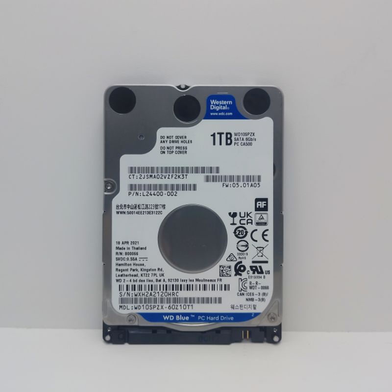 Hardisk 1TB WD Blue Slim Sata 2,5&quot; Baru 0 Days -Hdd 1TB For Laptop Notebook ps