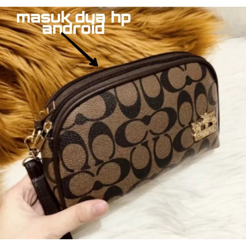 DOMPET WANITA 2 RUANG SERBAGUNA BAHAN SINTETIC