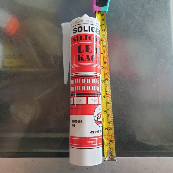 lem silikon soligen kaca sealant tabung