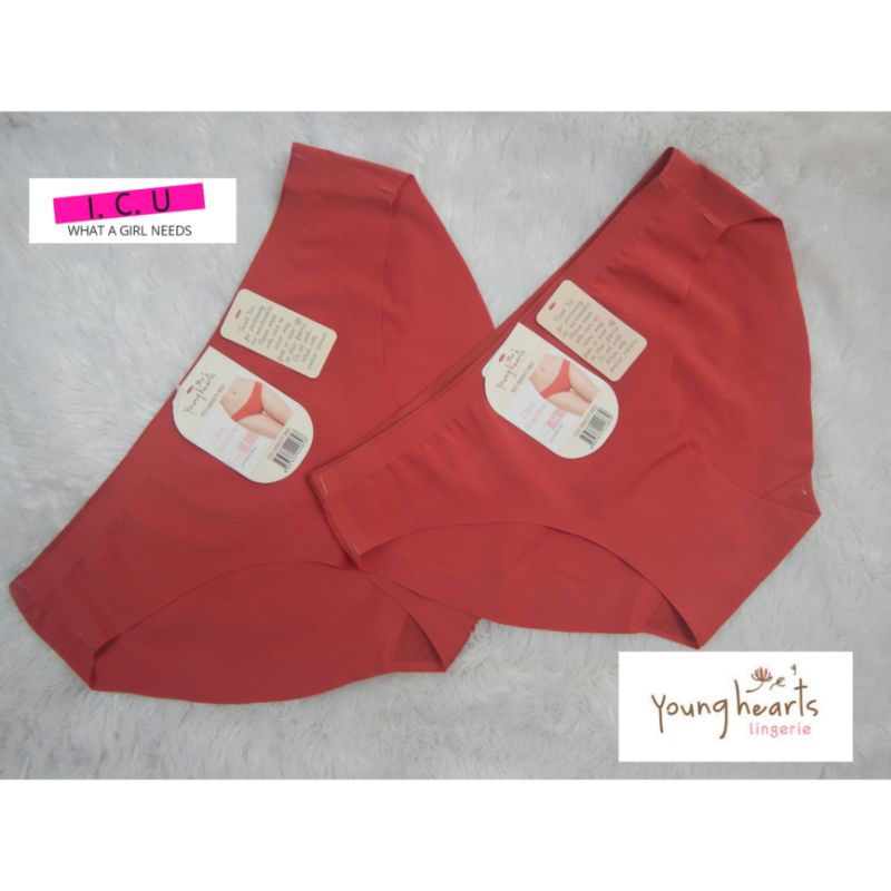 Celana Dalam Wanita Panty Seamless Mini Original Young Hearts Y27-000571 Red Size M L
