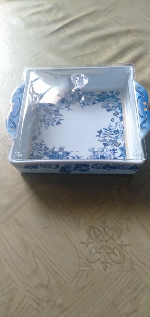 Vicenza Square Cake Plate Tempat Kue Roti Pa137 Motif