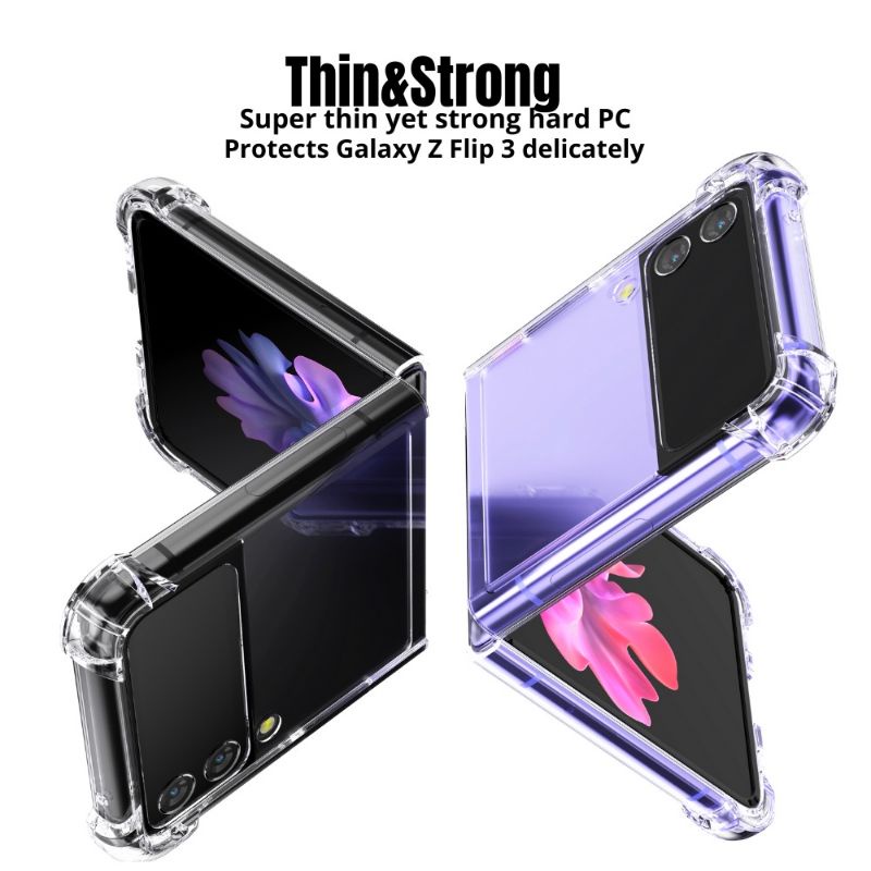 Case Samsung Galaxy Z Flip 3 5G Casing Goospery Super Protect  Premium Crystal Clear Slim Transparant Benar Bening PC