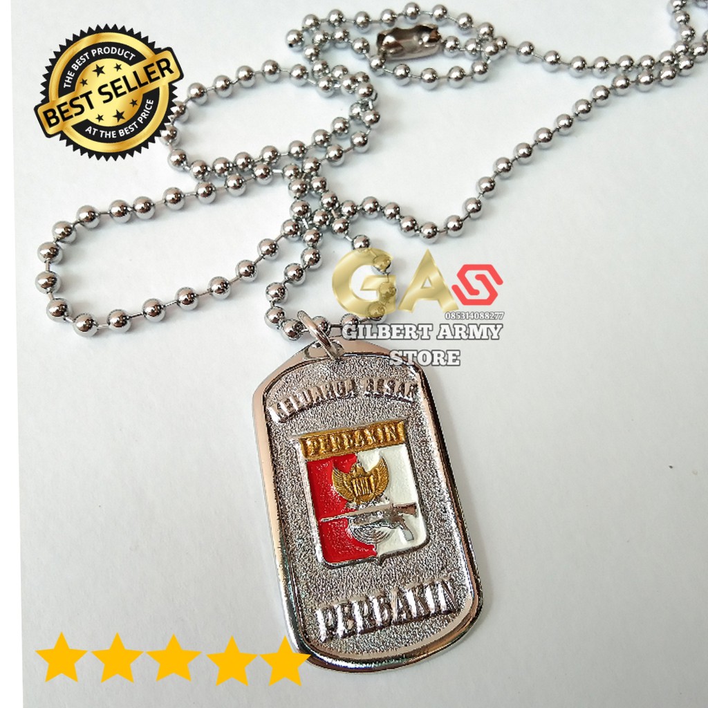 GILBERT ARMY STORE- Kalung logo perbakin -Kalung Pria Cor Perbakin-Grosir Kalung Army Militer