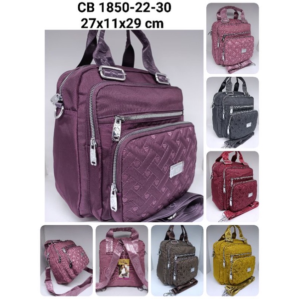 Tas 3 fungsi Canvas ORI Chibao 1850-22-30