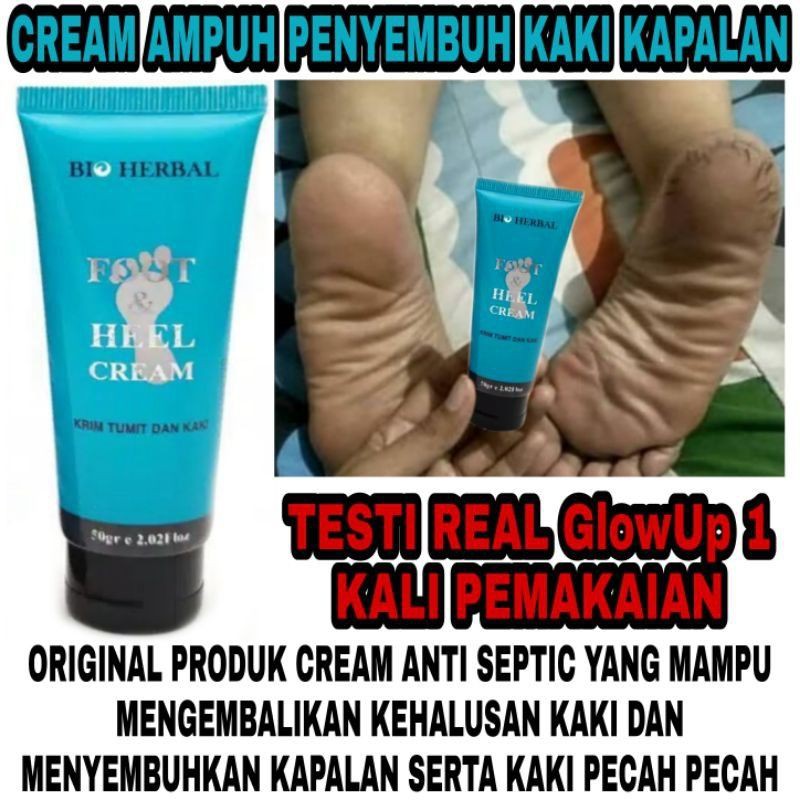 FOOT &amp; HEEL CREAM 50GR BPOM - FOOT CREAM BIO HERBAL ORI