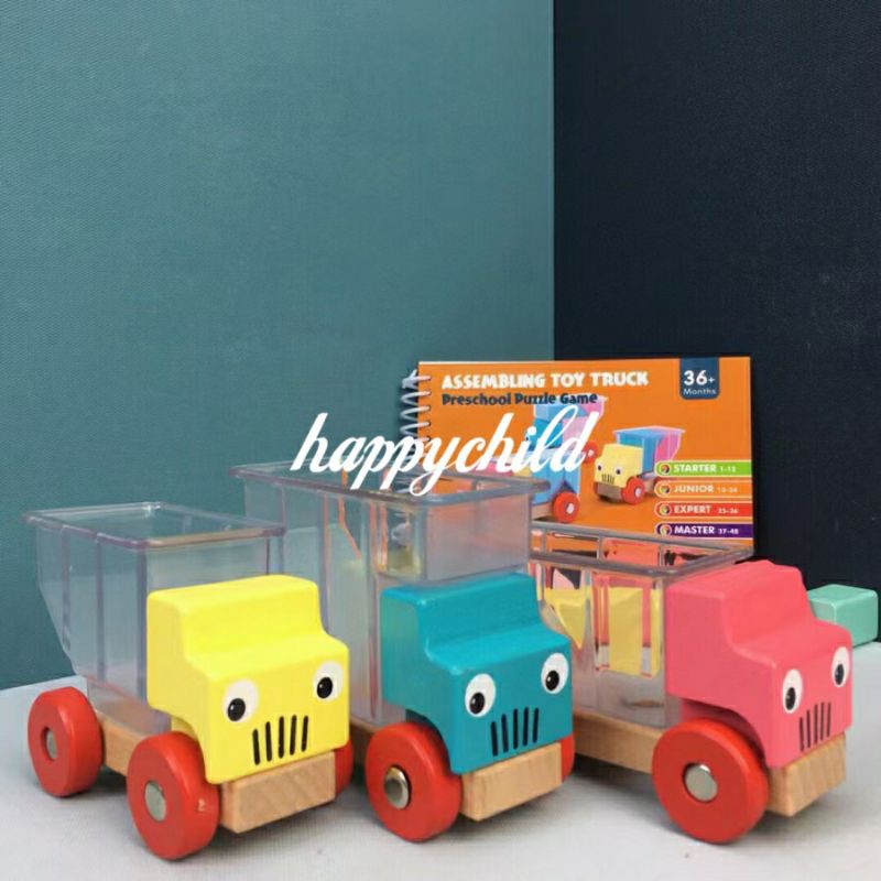 smart games alike assembly toy truck/kaldo mainan edukasi/happychild