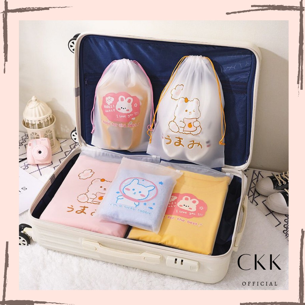 ➰CKK➰ POUCH/SOUVENIR/TAS MOTIF BEAR AC42 TRAVEL SIZE - organizer travel